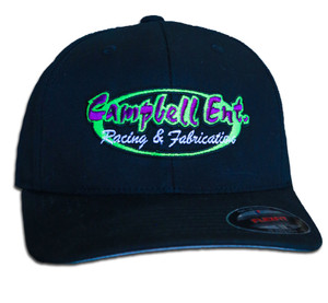 Campbell Ent Racing and Fabrication Black Flexfit Hat