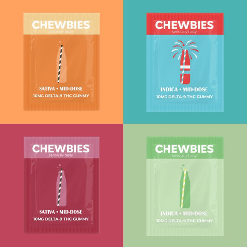 Chewbies Mid Dose 10mg Delta-9 THC Single Pack