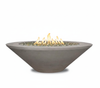 Geo Round Fire Table – Modern Zen with Powerful Flames (48″ × 15″ or 60″ × 19″)