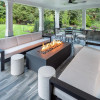 Manhattan Rectangle Fire Table in GFRC Concrete by Archpot