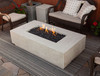 Tavola 8 Fire Table – 60" Rectangular Hand-Crafted Concrete Gas Fire Pit (65,000 BTUs, Propane or Natural Gas)