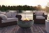 Moderno 1 Fire Bowl – 39" Hand-Crafted Concrete Gas Fire Pit (65,000 BTUs, Propane or Natural Gas)