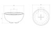 Moderno 1 Fire Bowl – 39" Hand-Crafted Concrete Gas Fire Pit (65,000 BTUs, Propane or Natural Gas)