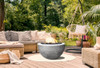 Moderno 3 Fire Bowl – 30" Hand-Crafted Concrete Gas Fire Pit (65,000 BTUs, Propane or Natural Gas)