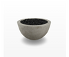 Moderno 3 Fire Bowl – 30" Hand-Crafted Concrete Gas Fire Pit (65,000 BTUs, Propane or Natural Gas)