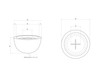 Moderno 3 Fire Bowl – 30" Hand-Crafted Concrete Gas Fire Pit (65,000 BTUs, Propane or Natural Gas)