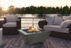 Lombard Fire Table – 65,000 BTU Square Outdoor Gas Fire Pit in Handcrafted Pewter Finish Lombard Fire Table – 65,000 BTU Square Outdoor Gas Fire Pit in Handcrafted Pewter Finish