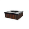 Manchester Fire Table – 42" Square Gas Fire Pit with Brazilian Hardwood & Concrete (65,000 BTUs, Propane/Natural Gas)
