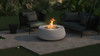 Oasis Fire Bowl – 42" Round Concrete Gas Fire Pit with Sloped Straight Edge (65,000 BTUs, Propane/Natural Gas)