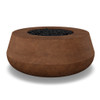 Oasis Fire Bowl – 42" Round Concrete Gas Fire Pit with Sloped Straight Edge (65,000 BTUs, Propane/Natural Gas)