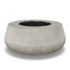 Oasis Fire Bowl – 42" Round Concrete Gas Fire Pit with Sloped Straight Edge (65,000 BTUs, Propane/Natural Gas)