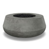 Oasis Fire Bowl – 42" Round Concrete Gas Fire Pit with Sloped Straight Edge (65,000 BTUs, Propane/Natural Gas)