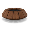 Sunflower Fire Bowl – 48" Round Hand-Crafted Concrete Gas Fire Pit (65,000 BTUs, Propane/Natural Gas)