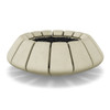 Sunflower Fire Bowl – 48" Round Hand-Crafted Concrete Gas Fire Pit (65,000 BTUs, Propane/Natural Gas)