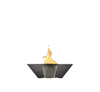 Lombard-P Fire & Water Bowl – 29" Concrete Poolside Fire and Water Feature (65,000 BTUs, NG or Propane)
