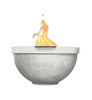 Sorrento Fire Bowl – 33" Concrete Outdoor Fire Pit (65,000 BTUs, Natural Gas or Propane)
