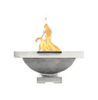 Ibiza Fire Bowl – 31" Pedestal Concrete Outdoor Fire Pit (65,000 BTUs, Natural Gas or Propane)