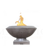Toscano Fire Bowl – 33" Elevated Outdoor Concrete Fire Pit (65,000 BTUs, NG or Propane)