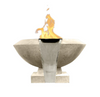 Toscano Fire & Water Bowl – 33" Elevated Poolside Fire and Water Feature (65,000 BTUs, NG or Propane)