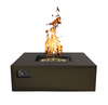 48" Square AON Fire Table with 180,000 BTU CROSSFIRE® Brass Burner – Bold Heat in a Contemporary Package