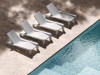 Deck Chaise Lounge - Modern In-Pool Resin Chaise