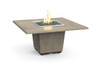 American Fyre Designs - Cosmopolitan Square - Dining Height Firetable - Smoke color