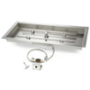 Rectangle H-Burner Inserts – Stainless Steel Electronic Ignition On/Off with Torpedo Burner (Available in 24"x12", 30"x12", 36"x14", 42"x14", 54"x16", 66"x16", 78"x16", 90"x16" | NG or LP | 24VAC or 120VAC)