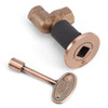 Decorative Key Valve Kit - Straight or Angled 1/2" or 3/4" Premium Finishes for Gas Fire Pits & Fireplaces