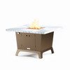 COOKE Parkway Fire Pit Table 44" x 44" x 30" - Aluminum Top
