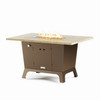 COOKE Palisades Fire Pit Table 52" x 36" x 30" - Stone Top with 1.5" Edge