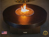 COOKE Santa Barbara Fire Pit Table 55" Diameter x 17" - Hammered Copper Top