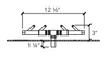 Crossfire 140K BTU Octagonal Brass Burner - CFBO140 - Circular Opening