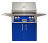 Alfresco - 30" ALXE Luxury Grill On Cart - Freestanding - Ultramarine Blue