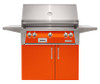 Alfresco - 36" ALXE Luxury Grill  On Cart - Freestanding - Luminous Orange