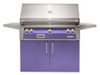 Alfresco - 42" ALXE Luxury Grill On Cart - Freestanding - Blue Lilac