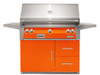 Alfresco - 42" ALXE Luxury Grill On Refrigerated Cart - Luminous Orange