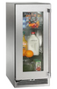 Perlick 15" Signature Series Outdoor Built-In Counter Depth Compact Refrigerator with 2.8 cu. ft. Capacity, with Glass Door in Panel Ready - HP15RM-4-4R