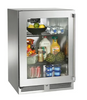 Perlick Signature Series 24-Inch Left-Hinge Outdoor Undercounter Refrigerator - Stainless Steel Glass Door - HP24RO-4-3L