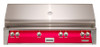 Alfresco - 56" ALXE Luxury Grill - Built-In - 3 Burner, Rotis, Smoker, SearZone™ - Raspberry Red