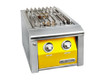 Alfresco - 14” Built-In 2 Burner Unit - Side Burner - Traffic Yellow