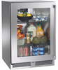 Perlick Signature Series Stainless Steel 18"  Shallow Depth Refrigerator, Hinged Left - HH24RM-4-3L