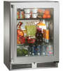 Perlick Signature Series Stainless Steel 18"  Shallow Depth Refrigerator, Hinged right - HH24RM-4-3R
