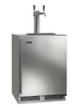  Perlick 24" Beer Dispenser, Two Tap, Stainless Steel Solid Door, Hinged Right - HC24TO-4-1R-2
