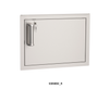 Fire Magic - Premium Flush, Soft Close | Horizontal Single Access Door with Lock and Key - Semi Side View - Door Hinge: Right