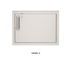 Fire Magic - Premium Flush, Soft Close | Horizontal Single Access Door with Lock and Key - Front View - Door Hinge: Right
