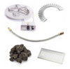 Round Flat Hardscape Block Kit – Push Button Flame Sensing with Standard or Torpedo Burner (Available in 14", 18", 24", 30", 36" | NG or LP)