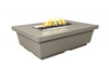 American Fyre Designs - Contempo Rectangle - Chat Height Firetable - Smoke