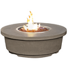 American Fyre Designs - Contempo Round - Chat Height Firetable - Smoke color