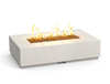 Legend Fire Table - 60" x 36" GFRC Outdoor Fire Pit, Coffee-Table Height, 36" Stainless Linear Burner (NG/LP, Manual or Bluetooth FyreStarter)