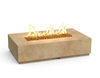 Legend Fire Table - 60" x 36" GFRC Outdoor Fire Pit, Coffee-Table Height, 36" Stainless Linear Burner (NG/LP, Manual or Bluetooth FyreStarter)
